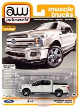 Ford - F150 2018 white - 1:64 - Auto World - SP032B - AWSP032B | Toms Modelautos Ford - F150 2018 white - 1:64 - Auto World - SP032B - AWSP032B | Toms Modelautos