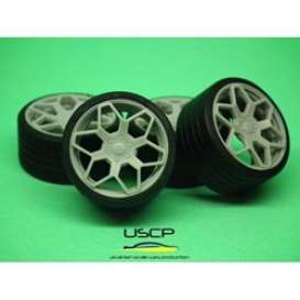 Rims &amp; tires Accessoires - 1:24 - USCP - 24W076 | Toms Modelautos