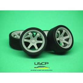 Rims &amp; tires Accessoires - 1:24 - USCP - 24W042 | Toms Modelautos