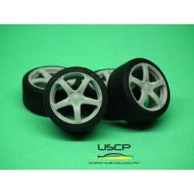 Rims &amp; tires Accessoires - 1:24 - USCP - 24W066 | Toms Modelautos