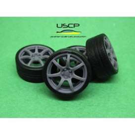 Rims &amp; tires  - 1:24 - USCP - 24W15011 | Toms Modelautos