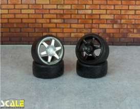 Rims &amp; tires Wheels & tires - 1:24 - Scale Production - SPRF24137 | Toms Modelautos