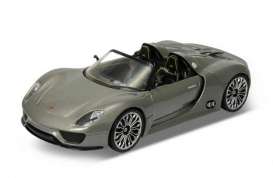 Porsche  - 2012 grey - 1:24 - Welly - 24031gy - welly24031gy | Toms Modelautos