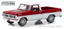 Ford  - F-series Truck 1979 bright red and white - 1:43 - GreenLight - 86318 - gl86318 | Toms Modelautos