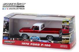 Ford  - F-series Truck 1979 bright red and white - 1:43 - GreenLight - 86318 - gl86318 | Toms Modelautos