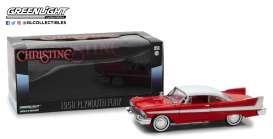 Plymouth  - Fury *Christine* 1958 red/white - 1:24 - GreenLight - 84071 - gl84071 | Toms Modelautos