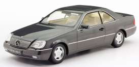 Mercedes Benz  - 600 SEC 1992 anthracite - 1:18 - KK - Scale - 180341 - kkdc180341 | Toms Modelautos