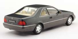 Mercedes Benz  - 600 SEC 1992 anthracite - 1:18 - KK - Scale - 180341 - kkdc180341 | Toms Modelautos