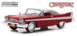 Plymouth  - Fury *Christine* 1958 red/white - 1:24 - GreenLight - 84071 - gl84071 | Toms Modelautos