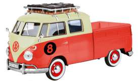 Volkswagen - Type 2 pick-up red/cream - 1:24 - Motor Max - 79582 - mmax79582 | Toms Modelautos Volkswagen - Type 2 pick-up red/cream - 1:24 - Motor Max - 79582 - mmax79582 | Toms Modelautos