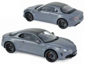 Alpine Renault - A110S 2019 matt grey - 1:18 - Norev - 185313 - nor185313 | Toms Modelautos