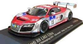 Audi  - R8 LMS 2015 white/red - 1:43 - Tarmac - 447150115 - Tarmac447150115 | Toms Modelautos