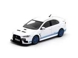 Mitsubishi  - Evo X white/blue - 1:64 - Tarmac - T64-004-311RS - Tarmac004-311RS | Toms Modelautos