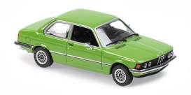 BMW  - 323I 1975 green - 1:43 - Maxichamps - 940025474 - mc940025474 | Toms Modelautos