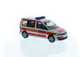 Volkswagen  - Caddy red/white - 1:87 - Rietze - R52916 - RZ52916 | Toms Modelautos