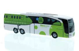 Mercedes Benz  - Travego green/white/black - 1:87 - Rietze - R66360 - RZ66360 | Toms Modelautos