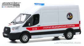 Ford  - Transit 2019 white - 1:43 - GreenLight - 86182 - gl86182 | Toms Modelautos