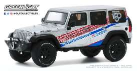 Jeep  - Wrangler 2017 grey/white - 1:43 - GreenLight - 86186 - gl86186 | Toms Modelautos