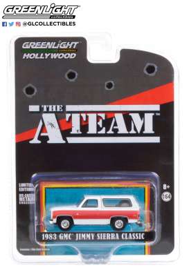 GMC  - Jimmy 1983 white/red - 1:64 - GreenLight - 44865E - gl44865E | Toms Modelautos