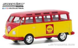 Volkswagen  - Samba 1964 red/yellow - 1:64 - GreenLight - 30000B - gl30000B | Toms Modelautos