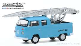 Volkswagen  - Type 2 1973 blue - 1:64 - GreenLight - 30000D - gl30000D | Toms Modelautos