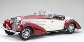 Horch  - 855 Roadster 1939 dark red/cream - 1:18 - SunStar - 2406 - sun2406 | Toms Modelautos