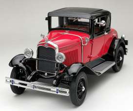 Ford  - Model A Coupe 1931 aurora red/ andolusite blue - 1:18 - SunStar - 6137 - sun6137 | Toms Modelautos