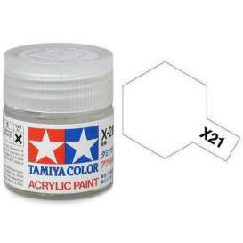 Paint  - Flat Base - Tamiya - X-21 - tamX2110ml | Toms Modelautos