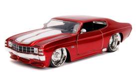 Chevrolet  - Chevelle 1971 red/white - 1:24 - Jada Toys - 31654 - jada31654r | Toms Modelautos