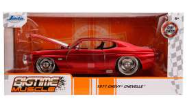 Chevrolet  - Chevelle 1971 red/white - 1:24 - Jada Toys - 31654 - jada31654r | Toms Modelautos
