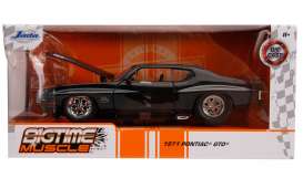 Pontiac  - GTO 1971 black - 1:24 - Jada Toys - 31644 - jada31644bk | Toms Modelautos