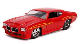Pontiac  - GTO 1971 red - 1:24 - Jada Toys - 31645 - jada31645r | Toms Modelautos