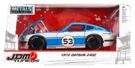 Datsun  - 240Z 1972 blue/white - 1:24 - Jada Toys - 99099 - jada99099b | Toms Modelautos
