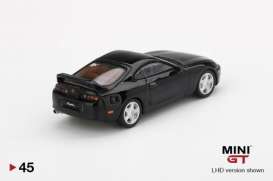Toyota  - Supra black - 1:64 - Mini GT - mgt00045L - MGT00045lhd | Toms Modelautos