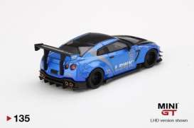 Nissan  - GT-R R35 blue - 1:64 - Mini GT - 00135-r - MGT00135rhd | Toms Modelautos