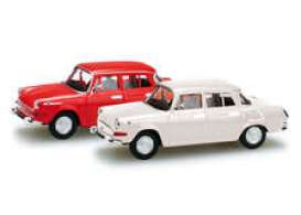Skoda  - 1000 MB red/white - 1:120 - Herpa - H066020 - herpa066020 | Toms Modelautos