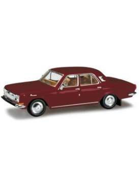 Wolga  - M24 burgundy - 1:87 - Herpa - H024334-003 - herpa024334-003 | Toms Modelautos