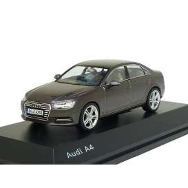 Audi  - A4 2018 brown - 1:43 - Audi - 5011504133 - audi04133A4br | Toms Modelautos