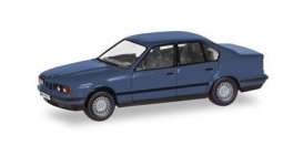 BMW  - 5 Series blue - 1:87 - Herpa - H028936 - herpa028936 | Toms Modelautos