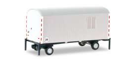 Trailer  - white - 1:87 - Herpa - H076395-002 - herpa076395-002 | Toms Modelautos