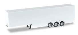 Trailer  - white - 1:87 - Herpa - 076685 - herpa076685 | Toms Modelautos