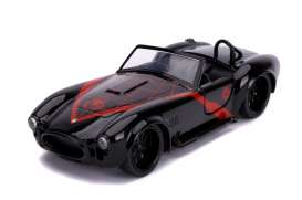 Shelby  - Cobra 427 *Spiderman* 1965 black/red - 1:32 - Jada Toys - 31743 - jada31743 | Toms Modelautos