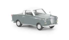 Goggomobil  - grey/white - 1:87 - Brekina - 27852 - Brek27852 | Toms Modelautos