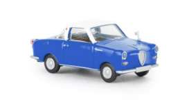 Goggomobil  - blue/white - 1:87 - Brekina - 27858 - Brek27858 | Toms Modelautos