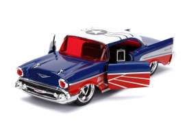 Chevrolet  - Bel Air *Falcon* 1957 blue/red/white - 1:32 - Jada Toys - 31762 - jada31762 | Toms Modelautos