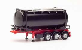 Trailer  - black/red - 1:87 - Herpa - 076678-002 - herpa076678-002 | Toms Modelautos