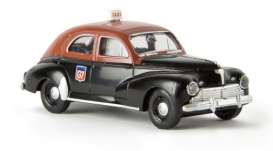 Peugeot  - 203 black/red - 1:87 - Brekina - BRE29054 - Brek29054 | Toms Modelautos