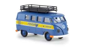 Volkswagen  - T1b blue - 1:87 - Brekina - BRE31583 - brek31583 | Toms Modelautos