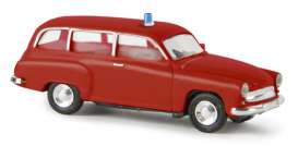 Wartburg  - 311 red - 1:87 - Brekina - BRE27177 - Brek27177 | Toms Modelautos