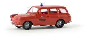 Volkswagen  - 1500 Variant red - 1:87 - Brekina - BRE26526 - Brek26526 | Toms Modelautos